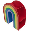 Delta Children Rainbow Bookcase - Sturdy Wood Construction, 4 Tiers, Colorful Finish - SuperSaverAU - view 5