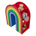 Delta Children Rainbow Bookcase - Sturdy Wood Construction, 4 Tiers, Colorful Finish - SuperSaverAU - view 6