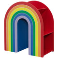 Delta Children Rainbow Bookcase - Sturdy Wood Construction, 4 Tiers, Colorful Finish - SuperSaverAU - view 3