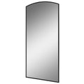 Life In Style Black Floor Mirror 760x1650mm Arched Top Sleek Metal Frame - SuperSaverAU - view 3