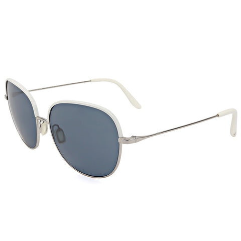 Vuarnet Edge Men's Polarised Sunglasses, Blue Lens, 57 mm, Stainless Steel Frame - SuperSaverAU - view 1
