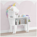 Delta Children Unicorn Bookcase | GREENGUARD Gold Certified, Sustainable TSCA Compliant Engineered Wood, Lead-Safe, Easy-to-Clean Finish - SuperSaverAU - view 1