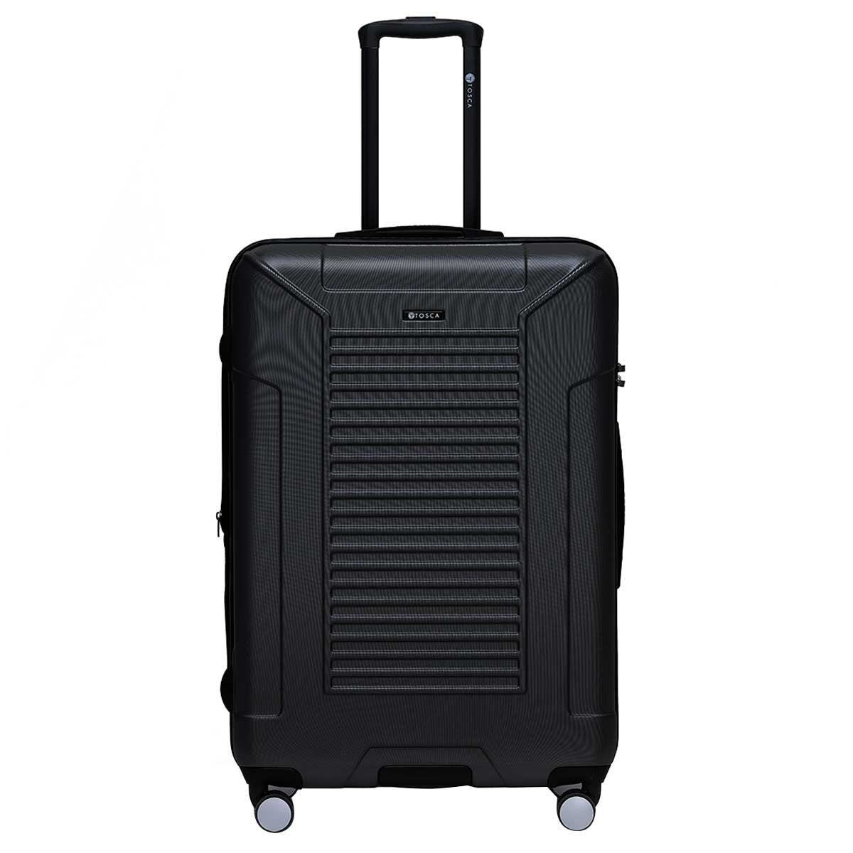 Tosca Matrix Range 3 Piece Luggage Set Black | Polycarbonate Shell, Expander Function, TSA Lock, 10-Year Warranty - SuperSaverAU - view 3