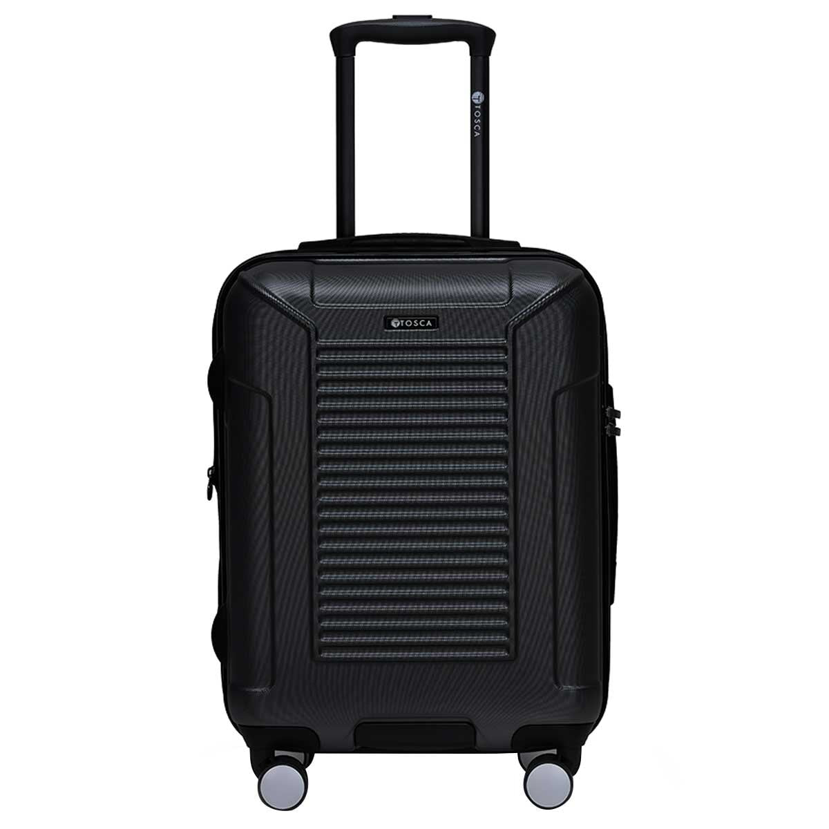 Tosca Matrix Range 3 Piece Luggage Set Black | Polycarbonate Shell, Expander Function, TSA Lock, 10-Year Warranty - SuperSaverAU - view 9