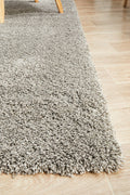 Rug Culture Laguna Extra Large Rug 330x240cm - Silver Power Loomed Polypropylene 40mm Pile - LGNSILVER330X240