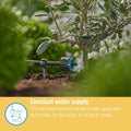 Gardena Micro Irrigation Adjustable Endline Drip Head 1-8 L/H - 5 Pack - Black/Turquoise - Pressure Compensating - SuperSaverAU - view 5