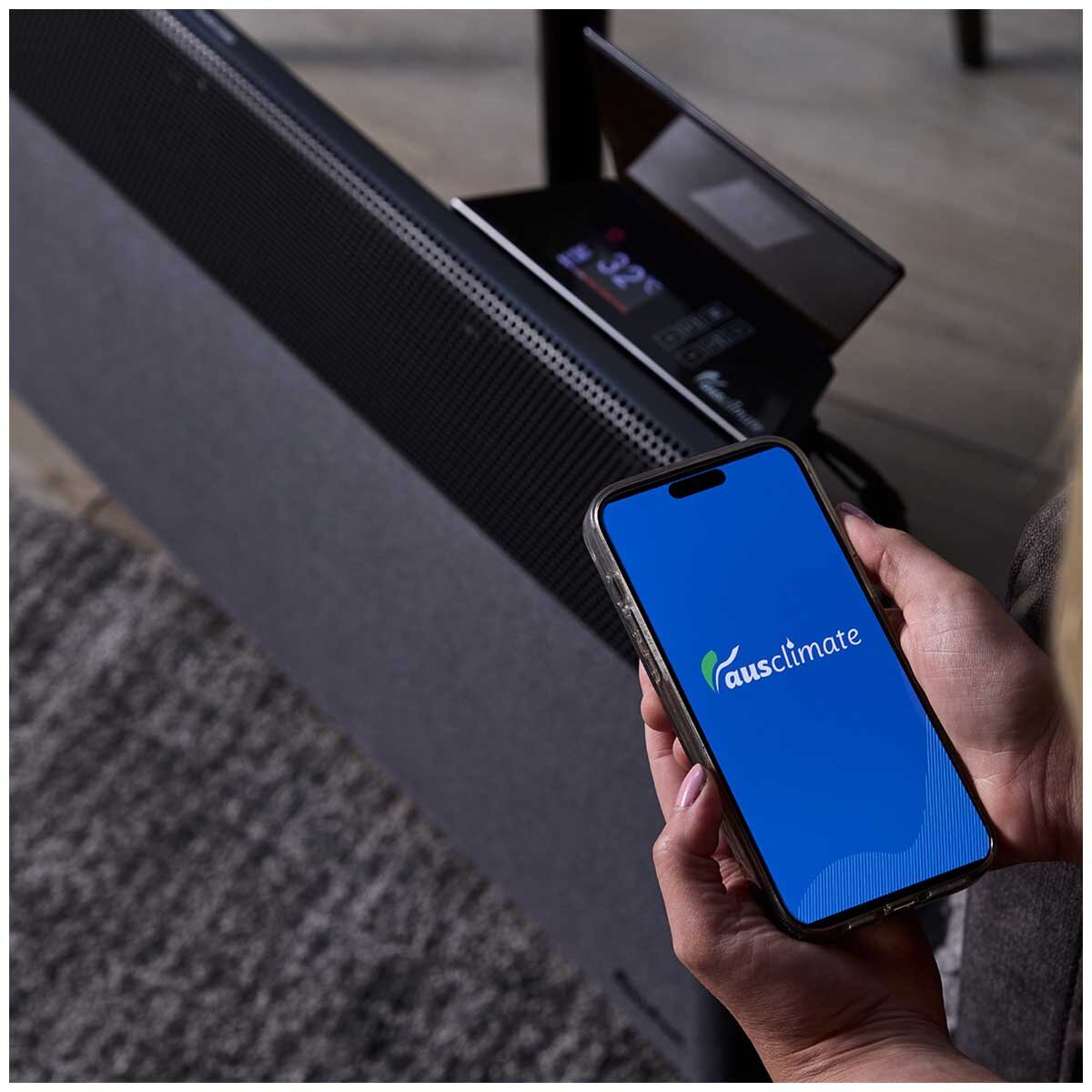 Ausclimate EcoSmart Pro Panel Heater ACPH910 - Inverter Energy Technology, Hedgehog Heating, Wi-Fi Enabled