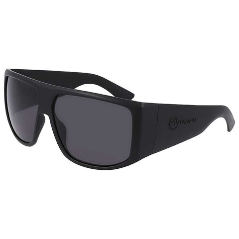 Dragon Men's Sunglasses FIN, Polarised Smoke Grey Lenses, 62 mm, Matte Black Frame - SuperSaverAU - view 1