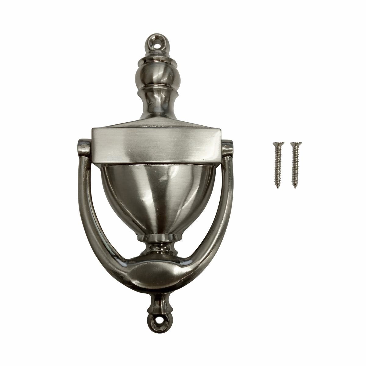 Adoored Door Knocker - 155mm - Steel - Satin Nickel Finish - SuperSaverAU - view 1