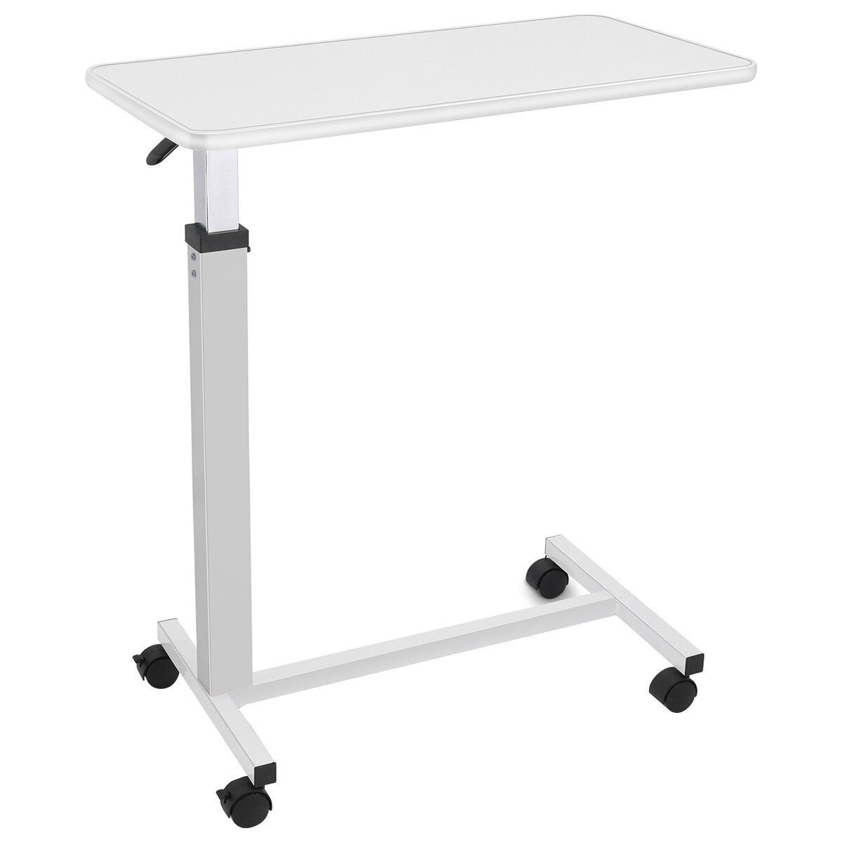 Altus Adjustable Overbed Table 79-110 cm with Rolling Lockable Wheels, White - SuperSaverAU - view 1