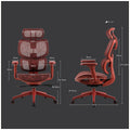 ONEX VENTRA White Ergonomic Desk Chair Breathable Mesh Back Adjustable Headrest — image 2