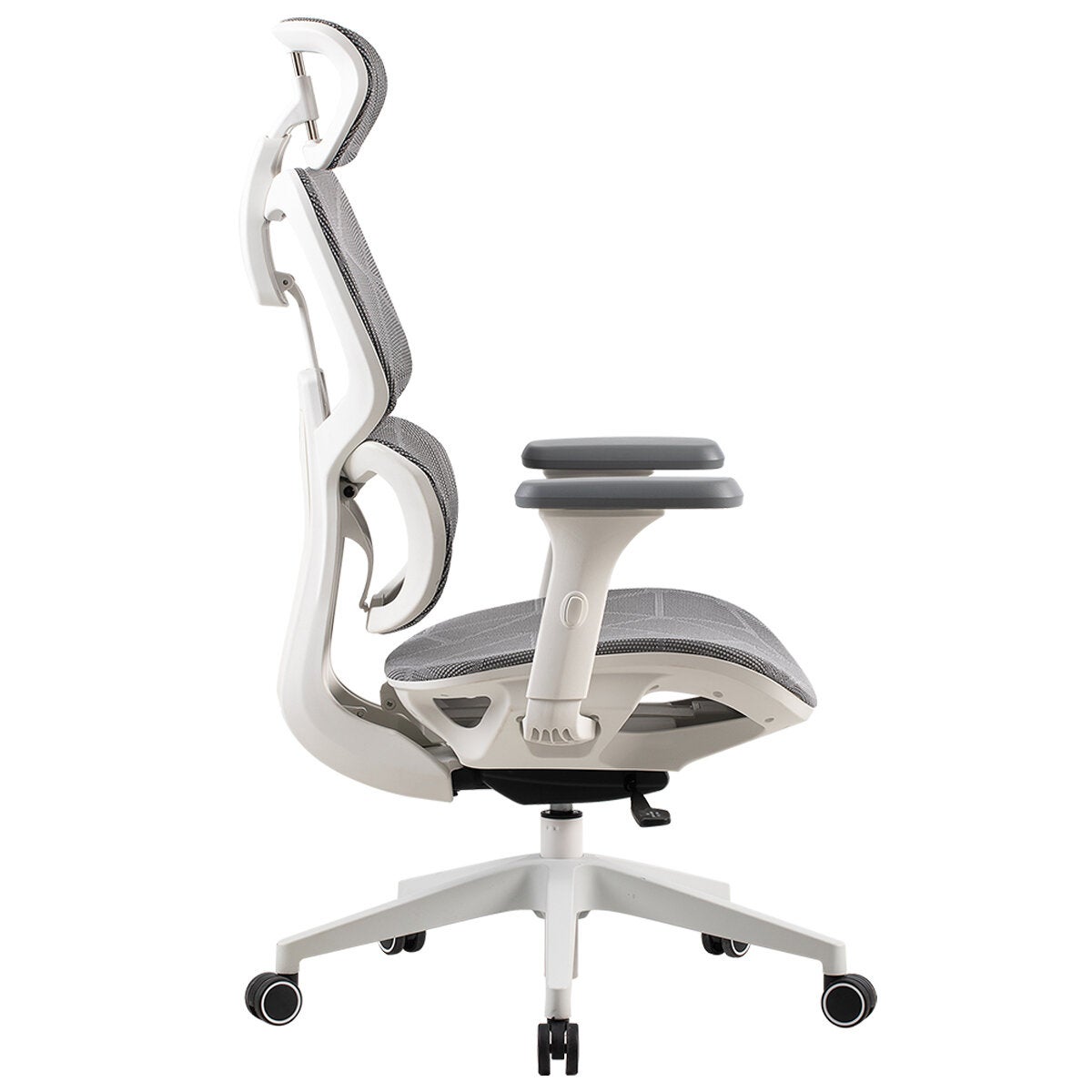 ONEX VENTRA White Ergonomic Desk Chair Breathable Mesh Back Adjustable Headrest — image 7
