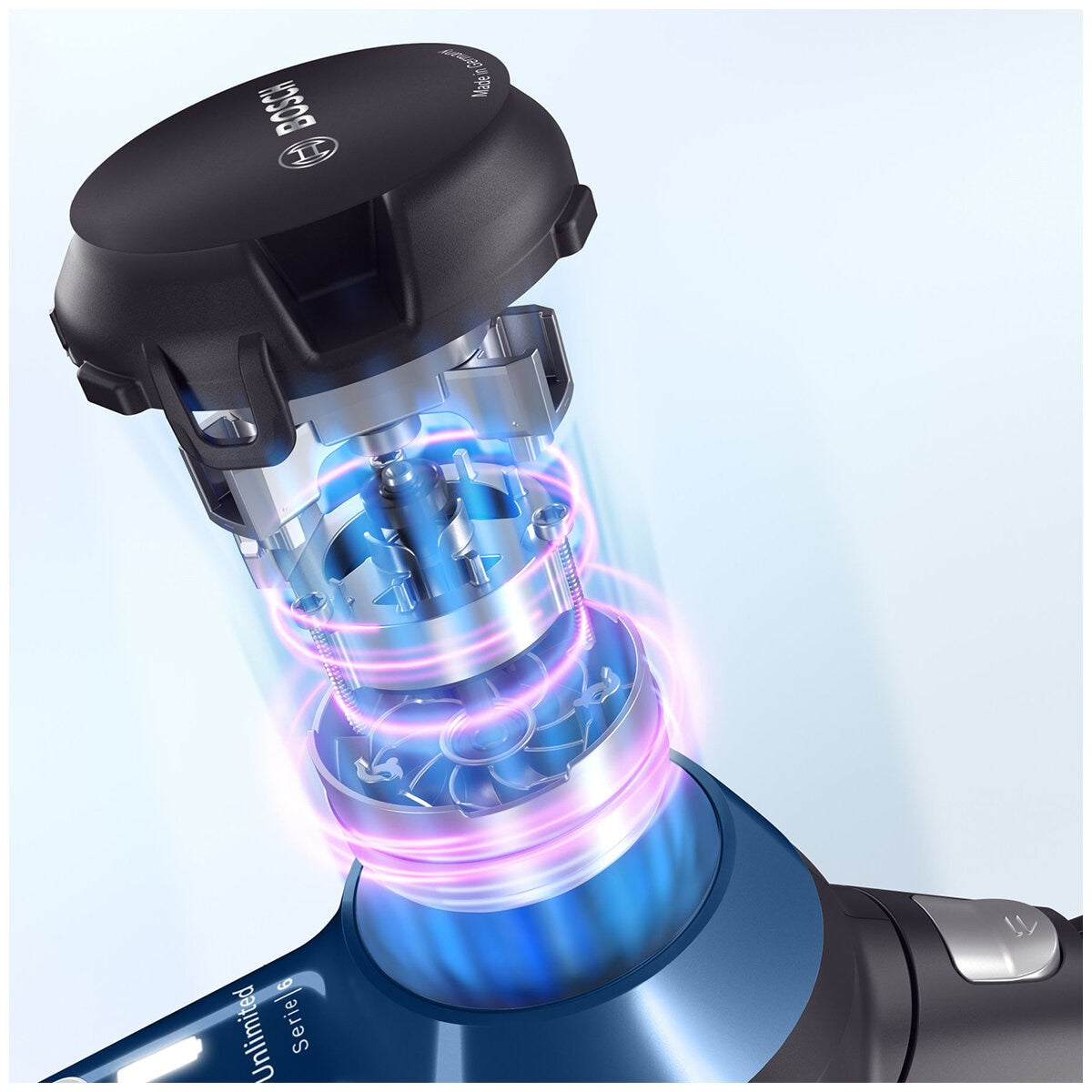 Bosch BCS611AU Unlimited 6 Rechargeable Vacuum Cleaner - Cordless, TurboSpin Motor, AllFloor Power Brush - SuperSaverAU - view 7
