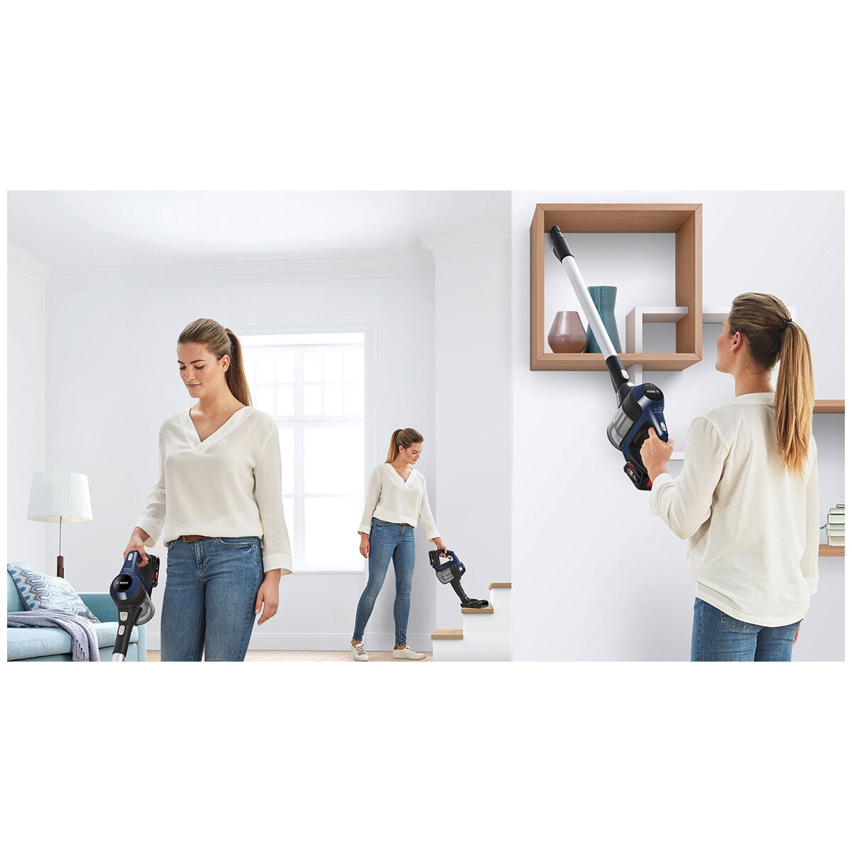 Bosch BCS611AU Unlimited 6 Rechargeable Vacuum Cleaner - Cordless, TurboSpin Motor, AllFloor Power Brush - SuperSaverAU - view 8