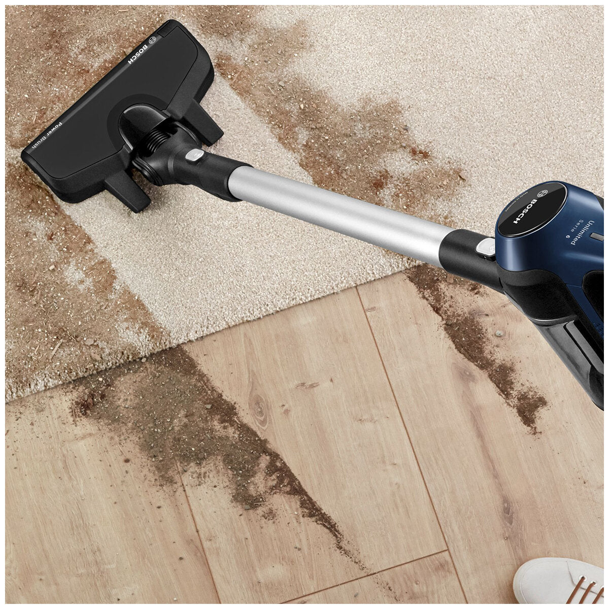 Bosch BCS611AU Unlimited 6 Rechargeable Vacuum Cleaner - Cordless, TurboSpin Motor, AllFloor Power Brush - SuperSaverAU - view 2