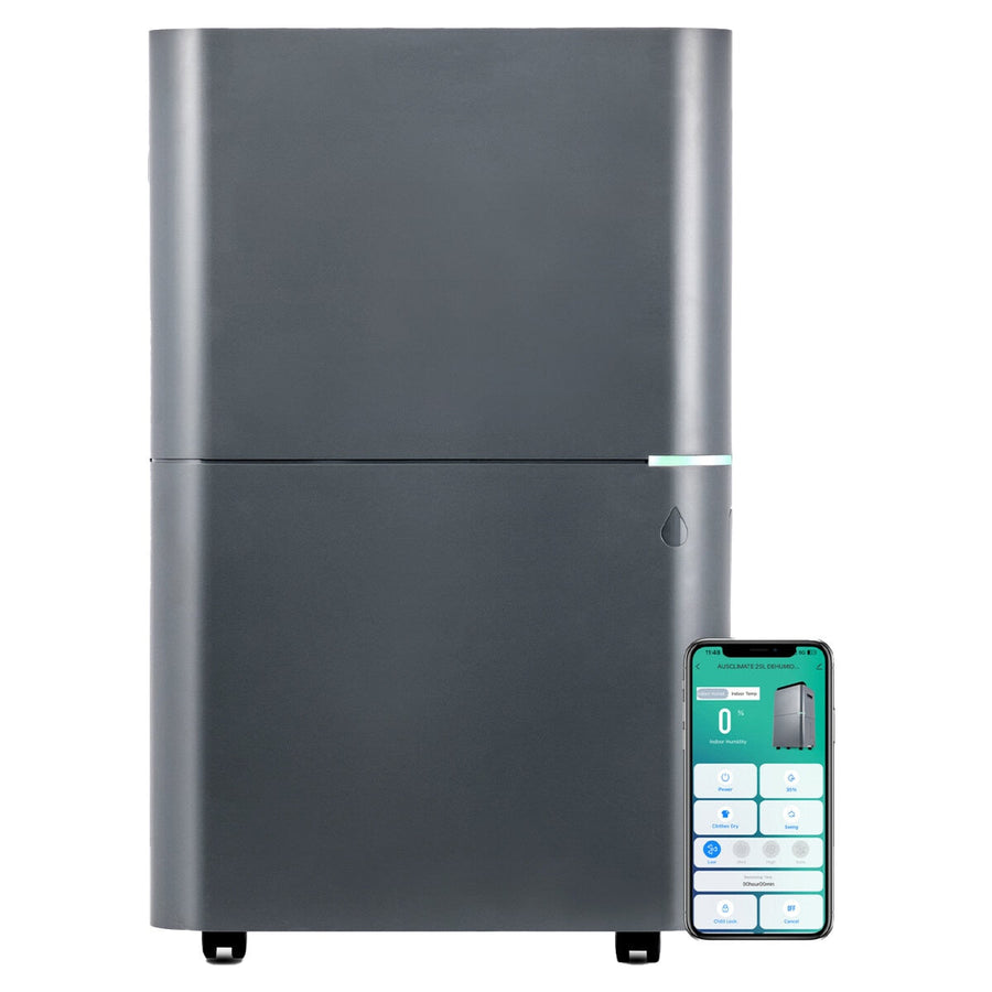 Ausclimate 25L Wifi Dehumidifier ACD225 | Removes 25L/Day | Suitable for 38m² | Laundry Mode | Variable Humidistat - SuperSaverAU - view 1