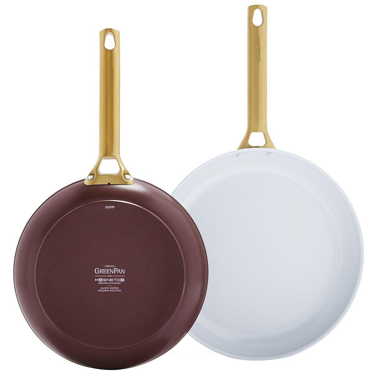 GreenPan Ceramic Non-Stick Frypan Set 26cm & 30cm Choc Truffle CC005388-001