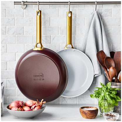GreenPan Ceramic Non-Stick Frypan Set 26cm & 30cm Choc Truffle CC005388-001