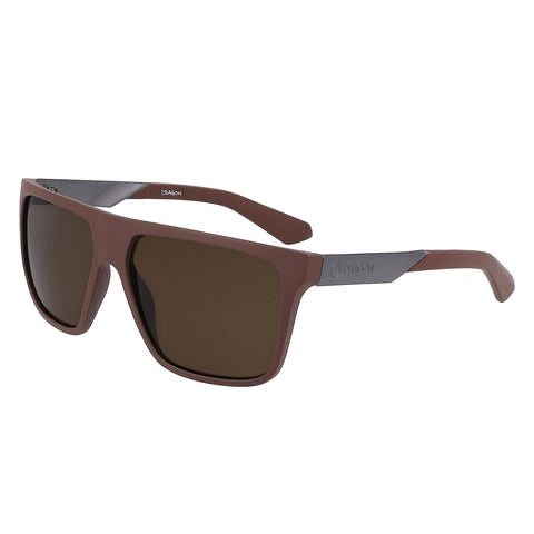 Dragon Men's Sunglasses, Polarised Brown Lens, Matte Dark Brown Frame, 59 mm - SuperSaverAU - view 1