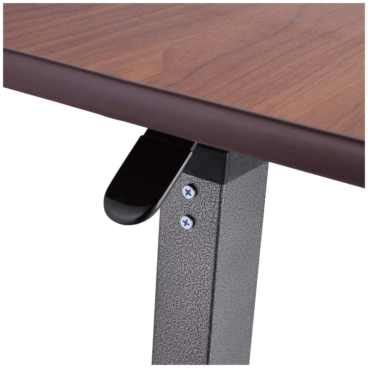 Altus Adjustable Overbed Table 79-110 cm Walnut with Rolling Lockable Wheels - SuperSaverAU - view 6