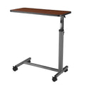 Altus Adjustable Overbed Table 79-110 cm Walnut with Rolling Lockable Wheels - SuperSaverAU - view 2