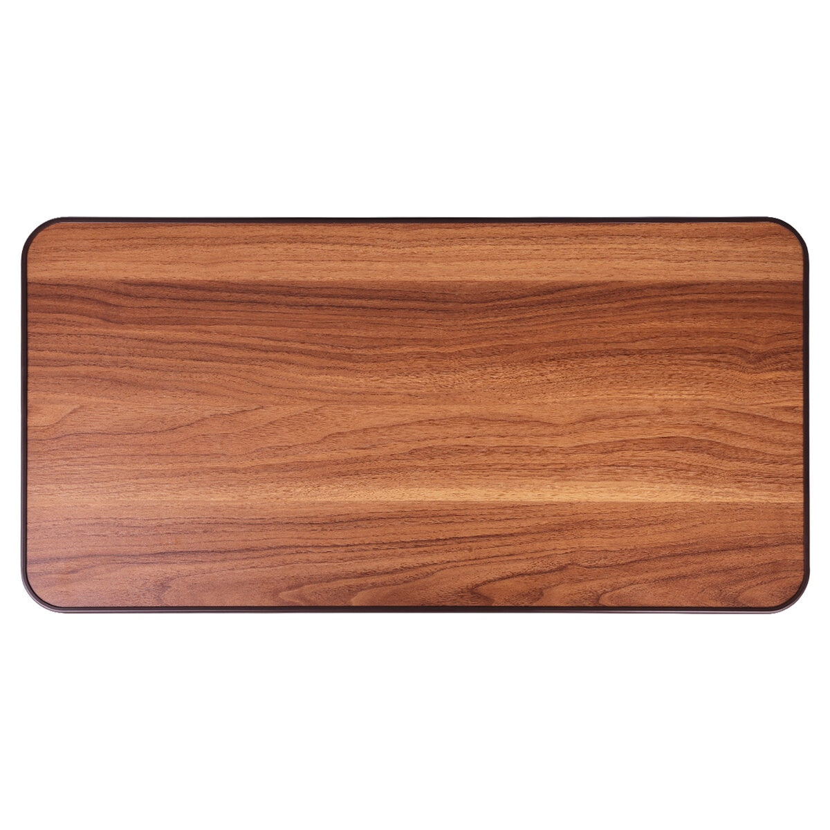 Altus Adjustable Overbed Table 79-110 cm Walnut with Rolling Lockable Wheels - SuperSaverAU - view 4
