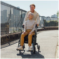 Altus 2-in-1 Mobility Rollator & Transit Wheelchair Black, 136kg Capacity, Foldable - SuperSaverAU - view 6
