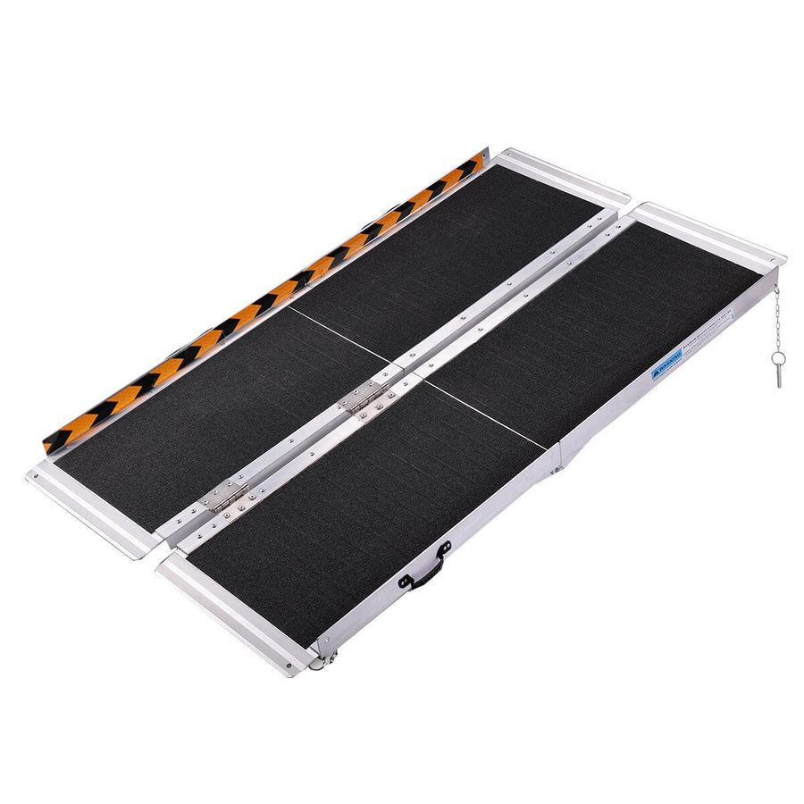 Altus Aluminium Portable Wheelchair Ramp 122cm, 270kg Capacity, Folding Design - SuperSaverAU - view 1