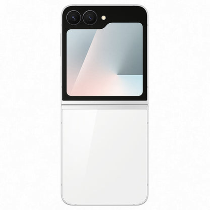 Samsung Galaxy Z Flip7 FE 128GB White - Flex Cam 50MP Wide Lens, Self-Optimising Battery, Flex Mode, Armour Aluminium, Gorilla Glass Victus