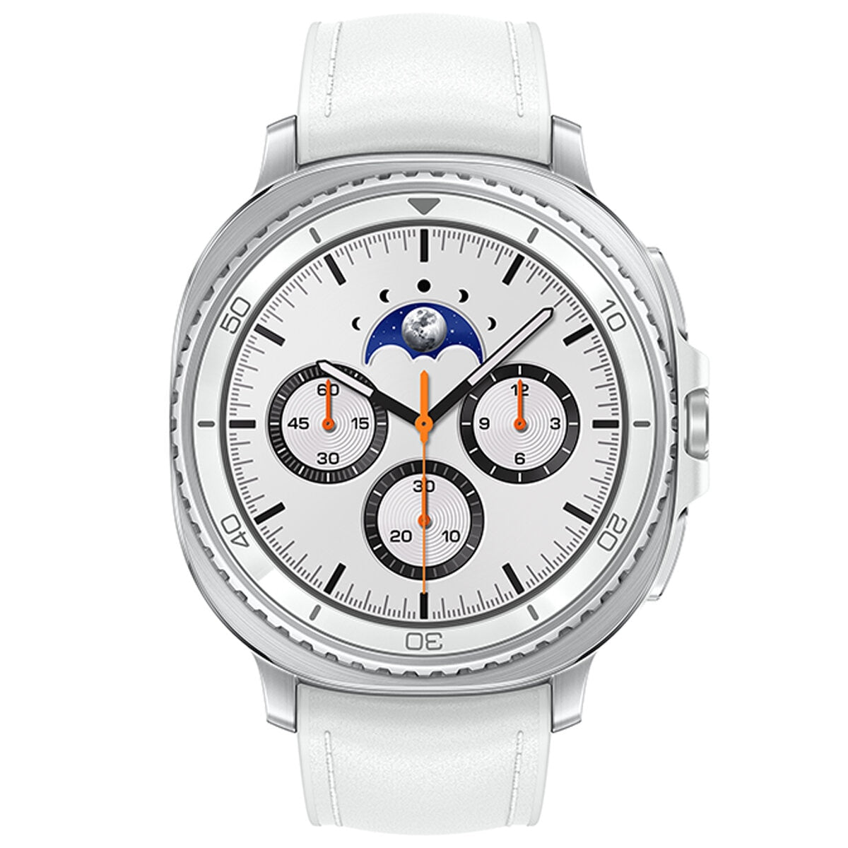 Samsung Galaxy Watch 8 Classic LTE 46mm White with Rotating Bezel, Quick Button, AI Voice Assistant, Personalised Coaching