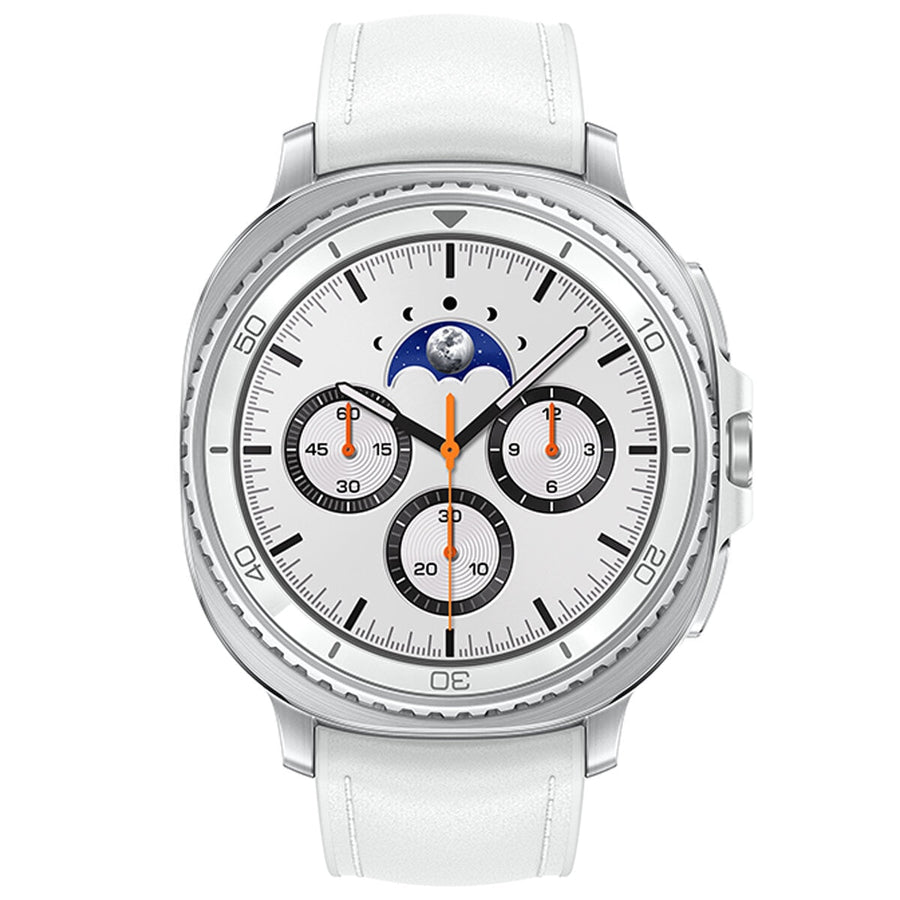 Samsung Galaxy Watch 8 Classic LTE 46mm White with Rotating Bezel, Quick Button, AI Voice Assistant, Personalised Coaching - SuperSaverAU - view 1