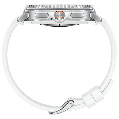 Samsung Galaxy Watch 8 Classic LTE 46mm White with Rotating Bezel, Quick Button, AI Voice Assistant, Personalised Coaching