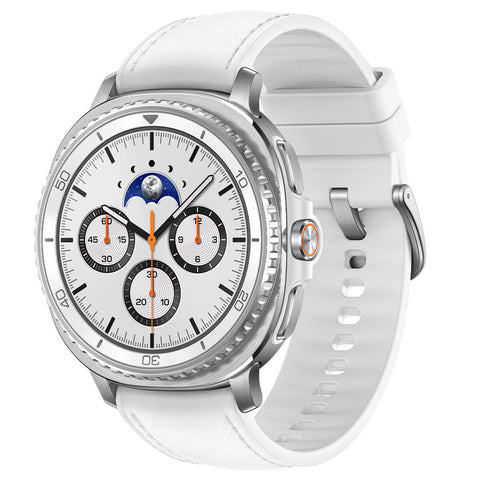Samsung Galaxy Watch 8 Classic Bluetooth 46mm White SM-L500NZWAXSA Dual GPS (L1+L5) - SuperSaverAU - view 1