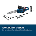 Bosch 18V Professional Chainsaw - 40cm Bar - Brushless Motor - OptiCut - SuperSaverAU - view 5