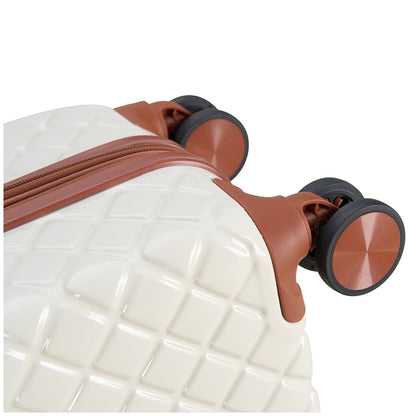 Disney Mickey Carry On Ivory Lightweight Expander TSA Lock 5-Year Warranty