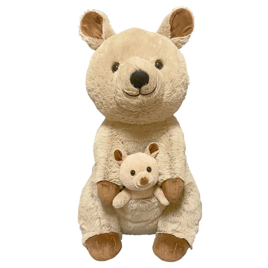 Hugfun Aussie Native Plush Quokka Toy with Kangaroo, Koala, Quokka & Joey - Soft & Cuddly Wildlife Animals