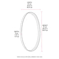 Cafe Lighting and Living Gold Leaf Oval Mirror Lucille Iron Framed Wall Decor — image 2