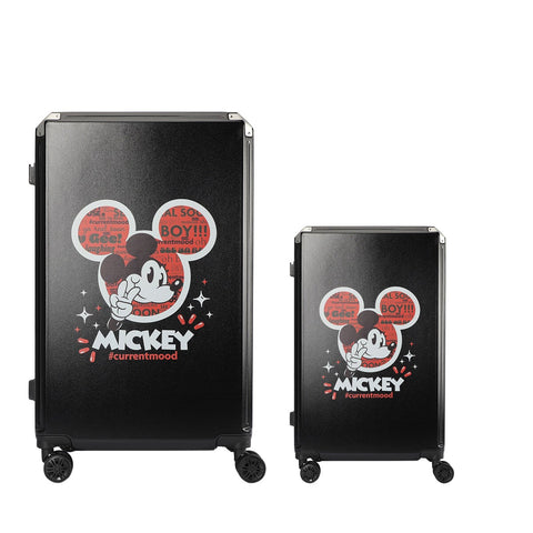 Disney Mickey 2 Piece Luggage Set DIS395-2 Black, ABS/Polycarbonate, TSA Locks, 5-Year Warranty - SuperSaverAU - view 1