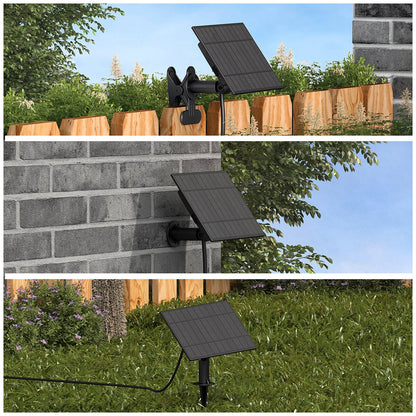 Artika Blaze Outdoor Solar Light Black OUT-BZSO-C6BL | 20 LED Bulbs, 12.8m String, 4 Modes, USB-C Recharge, 300 Lumens