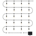 Artika Blaze Outdoor Solar Light Black OUT-BZSO-C6BL | 20 LED Bulbs, 12.8m String, 4 Modes, USB-C Recharge, 300 Lumens - SuperSaverAU - view 3