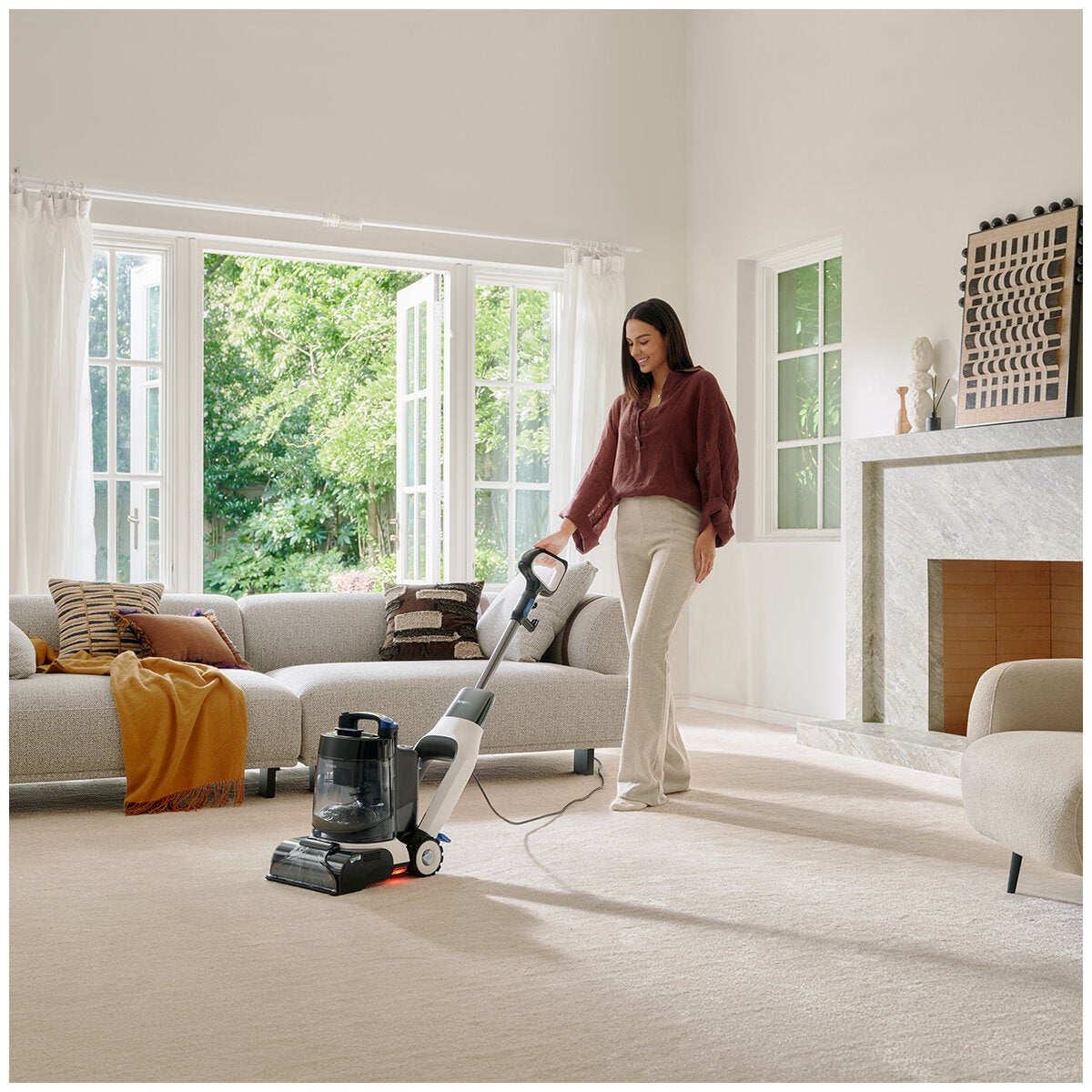Carpet and Upholstery Deep Cleaner with Self-Cleaning Dock and Pre-Treat Formula, Tineco Carpet One Cruiser CW200800AU — image 3