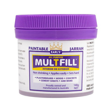 Earl S 140g Jarrah Multfill Ready to Use Filler - Fine Filler - Durable - SuperSaverAU - view 1