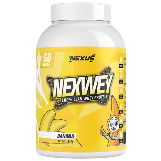 Nexus Sports Nutrition Nexwhey WPI/WPC Protein Isolate Banana 1.8kg - Lean Muscle Growth, Low Calorie, Fast Recovery