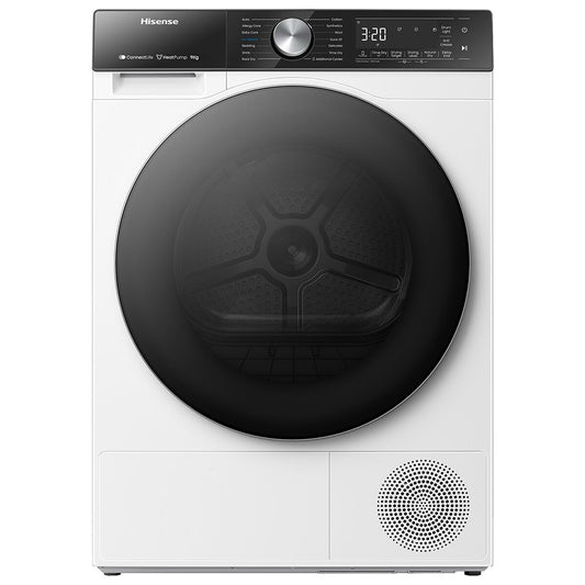 Hisense 9kg Heat Pump Dryer HDF5S90H, 9-Star, Wi-Fi, Quick Dry, Ion Refresh