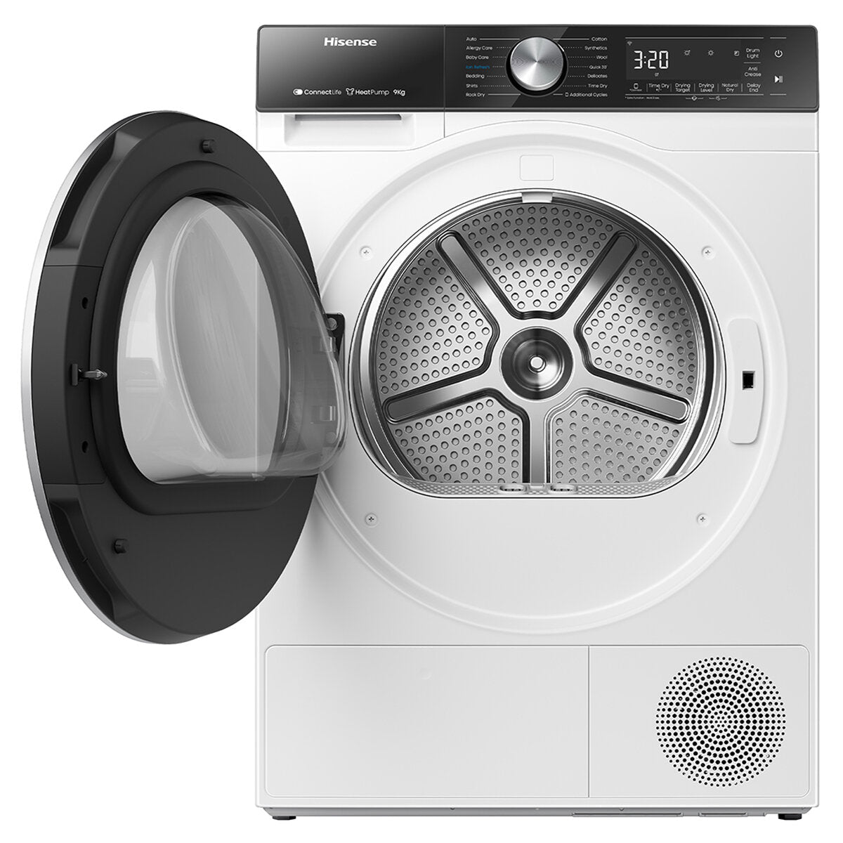 Hisense 9kg Heat Pump Dryer HDF5S90H, 9-Star, Wi-Fi, Quick Dry, Ion Refresh