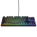 SteelSeries Apex 3 TKL RGB Gaming Keyboard Black - 8-Zone RGB, IP32 Water Resistant, Whisper Quiet Switches - SuperSaverAU - view 1