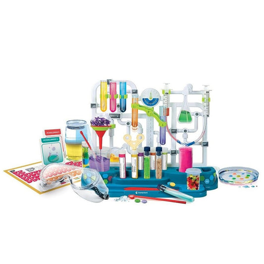Clementoni Super Chemistry Lab Set with Real Scientist Instruments, Unique Design, Manual with 5 Experiments - Science And Play