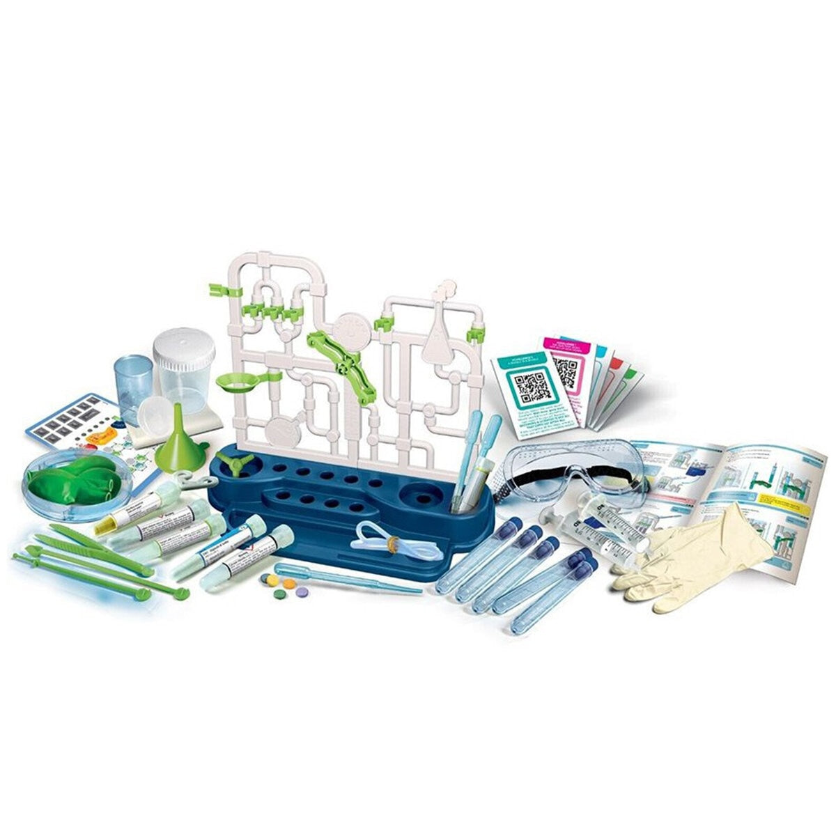 Clementoni Super Chemistry Lab Set with Real Scientist Instruments, Unique Design, Manual with 5 Experiments - Science And Play