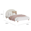 Aesthetik Kids Upholstered King Single Bed Ivory