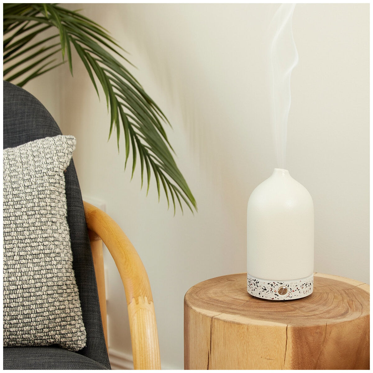 Ellia Pure Aroma Diffuser 100ml - Ultrasonic, 7-Hour Runtime, White Ceramic - SuperSaverAU - view 2